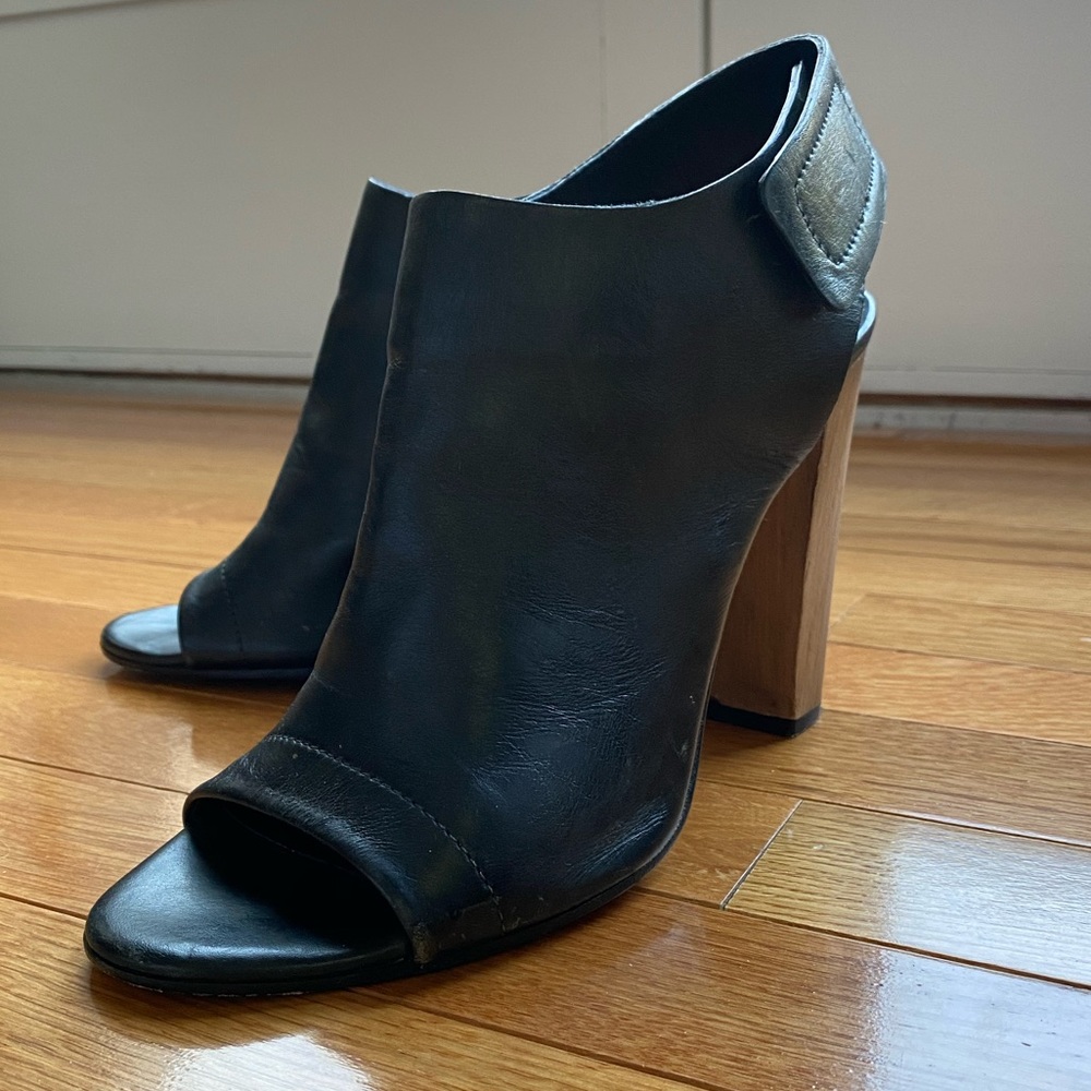 VINCE Faye Peep Toe Bootie